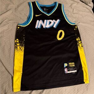 Tyrese Haliburton Nike Indiana Pacers INDY Basketball Jersey L 48